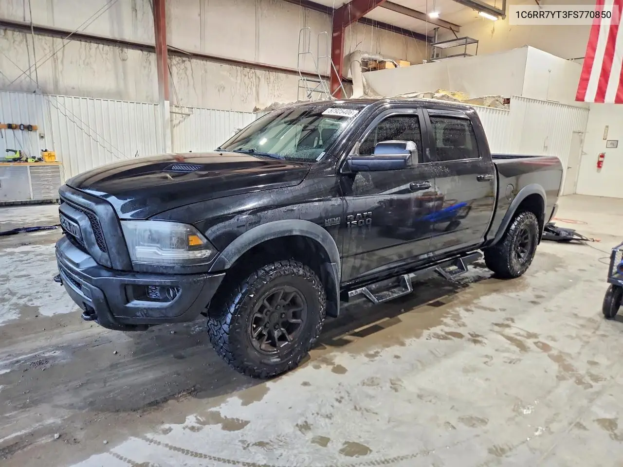 2015 Ram 1500 Rebel VIN: 1C6RR7YT3FS770850 Lot: 57925406