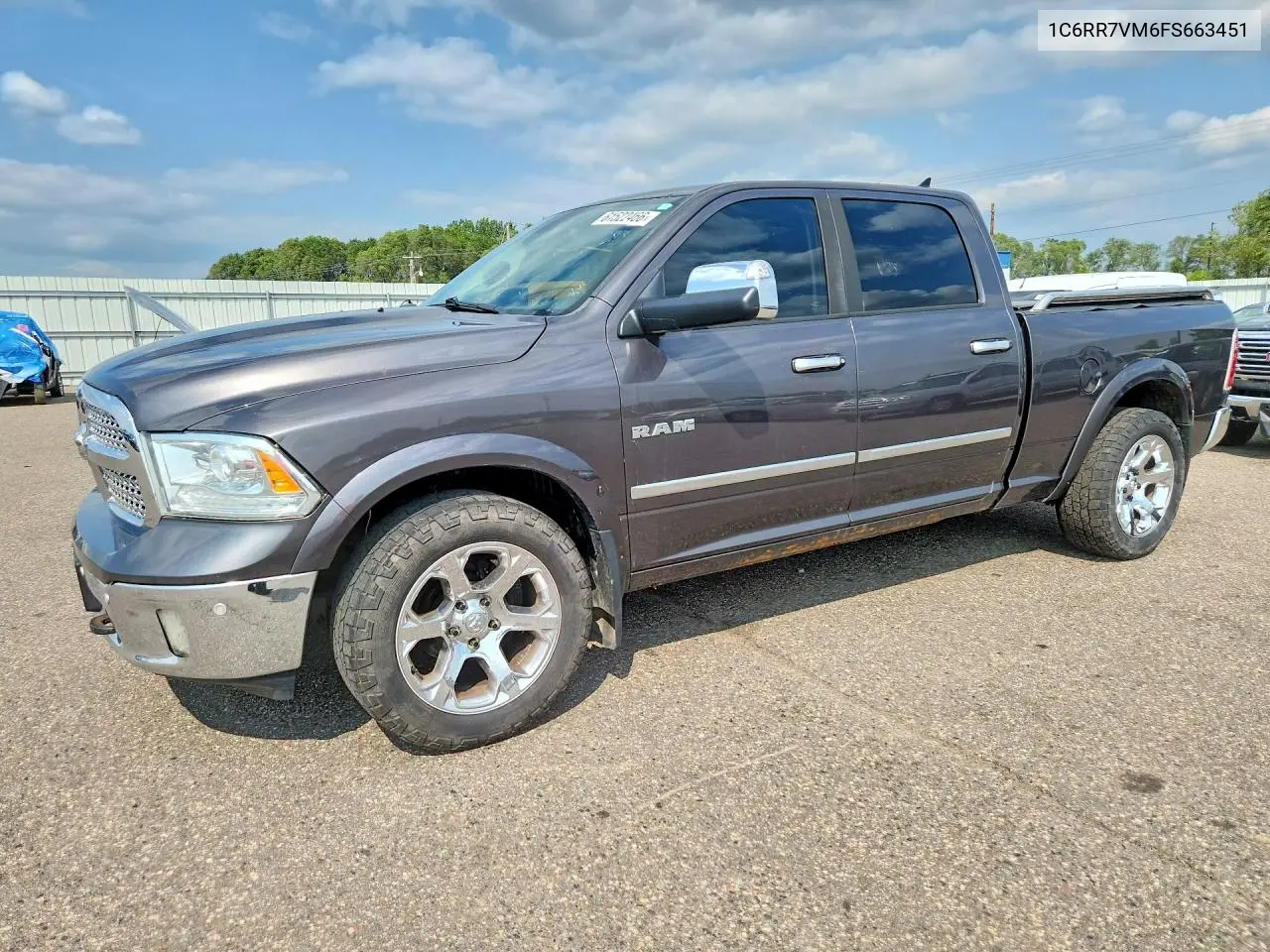 2015 Ram 1500 Laramie VIN: 1C6RR7VM6FS663451 Lot: 61522466