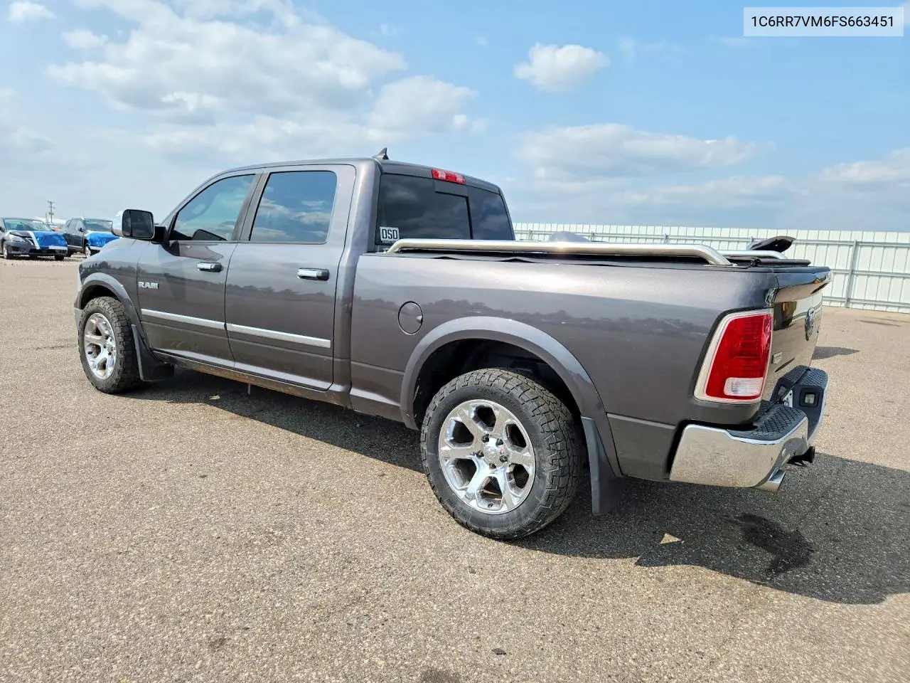 2015 Ram 1500 Laramie VIN: 1C6RR7VM6FS663451 Lot: 61522466