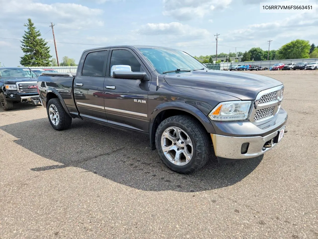 2015 Ram 1500 Laramie VIN: 1C6RR7VM6FS663451 Lot: 61522466