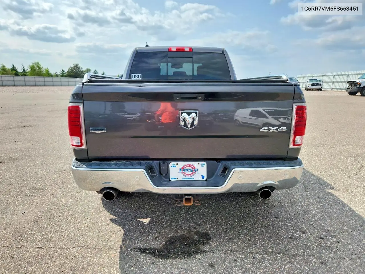 2015 Ram 1500 Laramie VIN: 1C6RR7VM6FS663451 Lot: 61522466