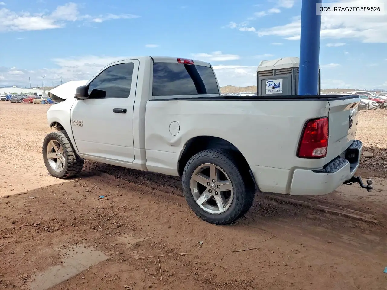 2015 Ram 1500 St VIN: 3C6JR7AG7FG589526 Lot: 61950226