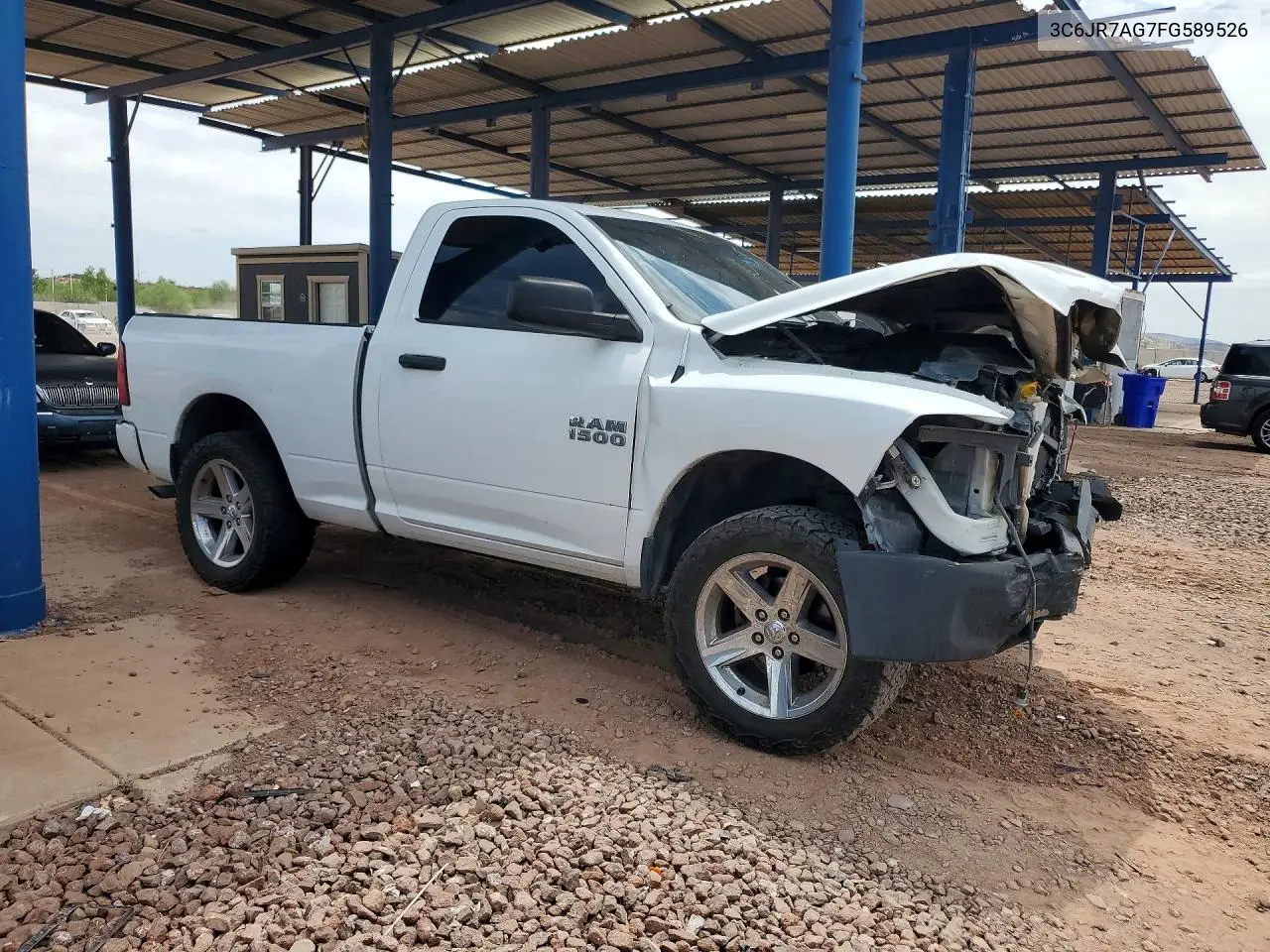 2015 Ram 1500 St VIN: 3C6JR7AG7FG589526 Lot: 61950226