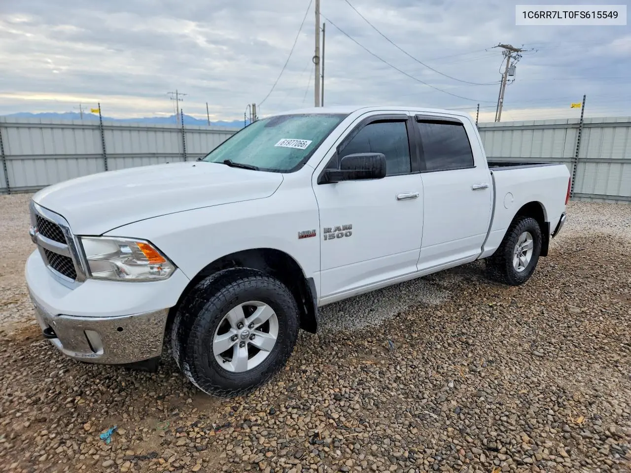 2015 Ram 1500 Slt VIN: 1C6RR7LT0FS615549 Lot: 61977066