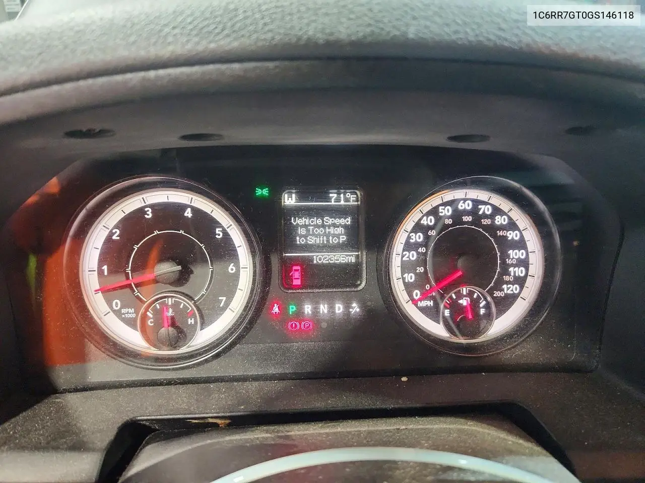 2016 Ram 1500 Slt VIN: 1C6RR7GT0GS146118 Lot: 50672486