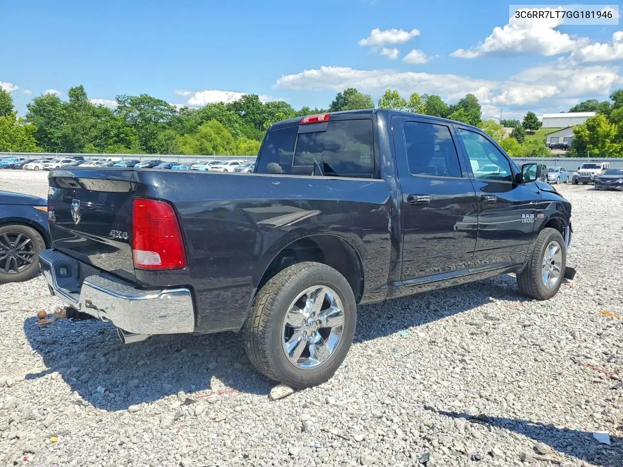 2016 Ram 1500 Slt VIN: 3C6RR7LT7GG181946 Lot: 58567146