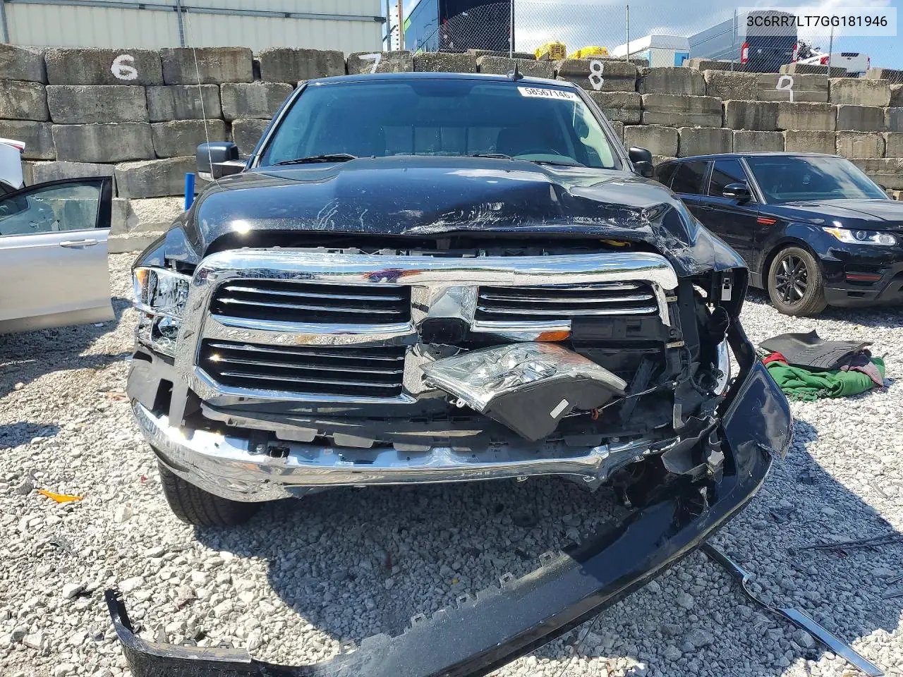 2016 Ram 1500 Slt VIN: 3C6RR7LT7GG181946 Lot: 58567146
