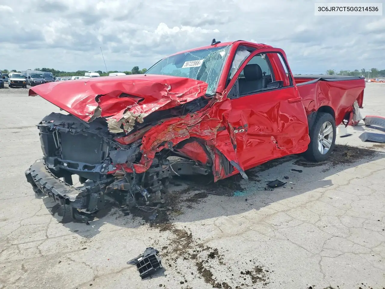 2016 Ram 1500 Sport VIN: 3C6JR7CT5GG214536 Lot: 61479906