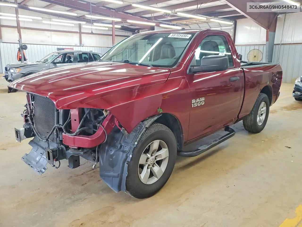 2017 Ram 1500 St VIN: 3C6JR6AG9HG548473 Lot: 58705456