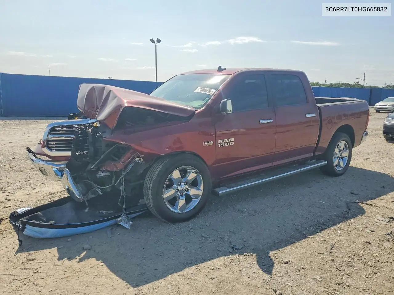 2017 Ram 1500 Slt VIN: 3C6RR7LT0HG665832 Lot: 62000696