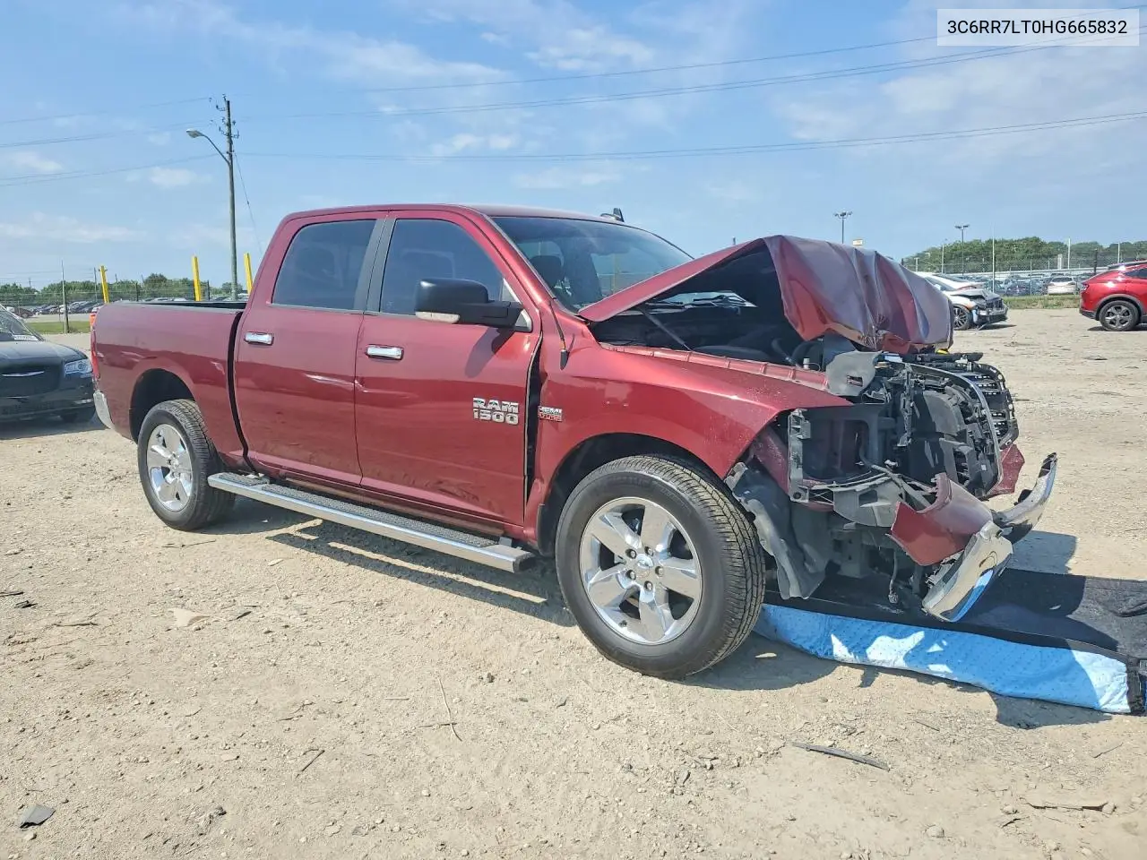 2017 Ram 1500 Slt VIN: 3C6RR7LT0HG665832 Lot: 62000696