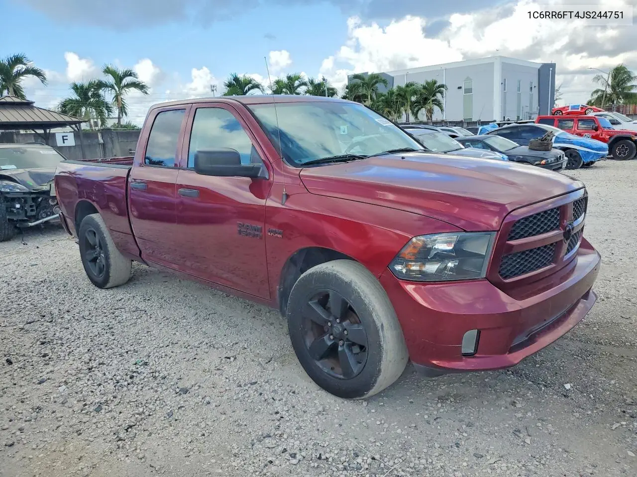 2018 Ram 1500 St VIN: 1C6RR6FT4JS244751 Lot: 62086646