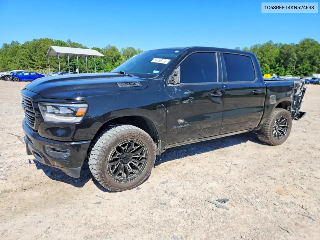 2019 Ram 1500 Big Horn VIN: 1C6SRFFT4KN524638 Lot: 55789176