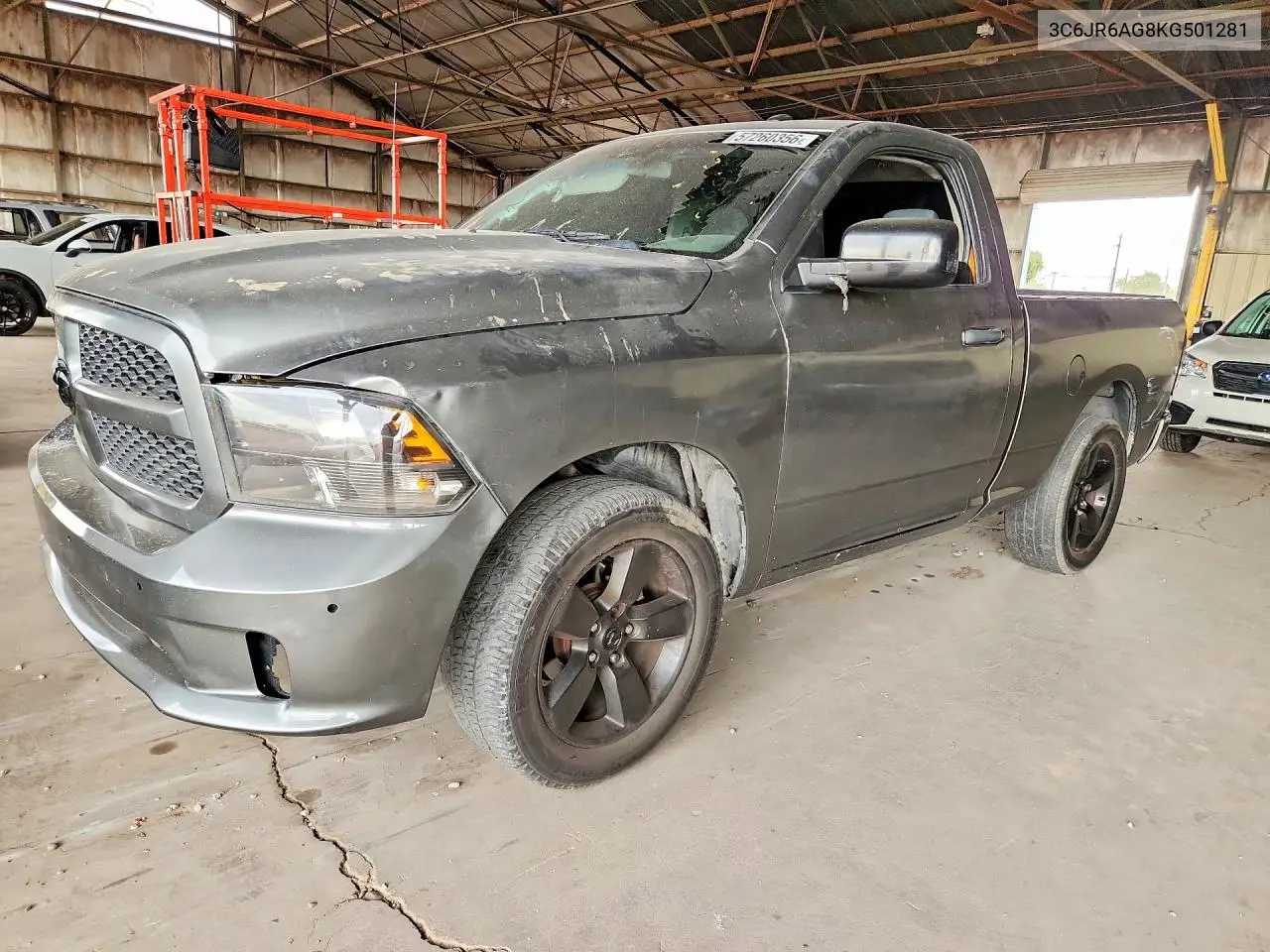 2019 Ram 1500 Classic Tradesman VIN: 3C6JR6AG8KG501281 Lot: 57260356
