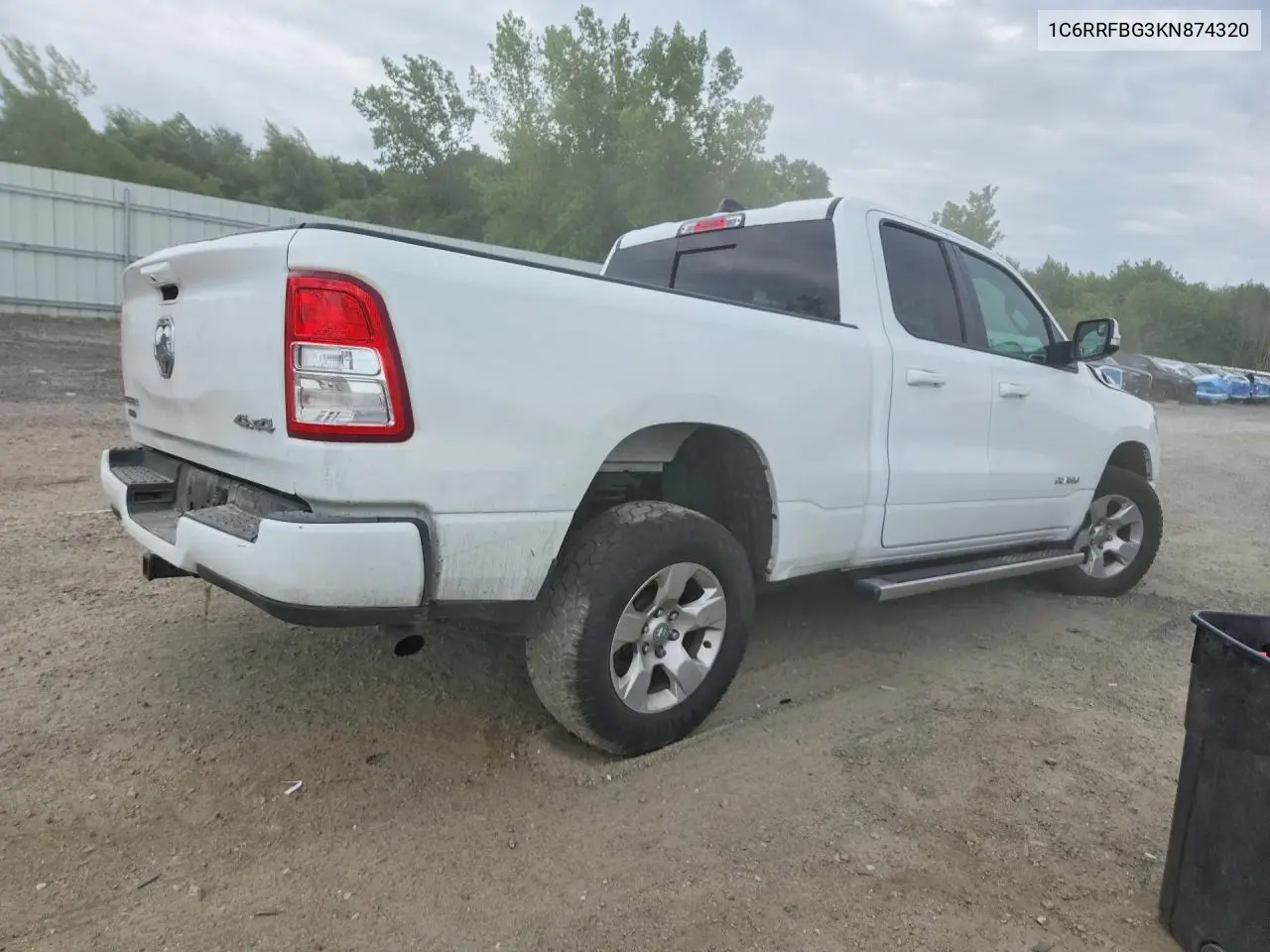 2019 Ram 1500 Big Horn VIN: 1C6RRFBG3KN874320 Lot: 57650716