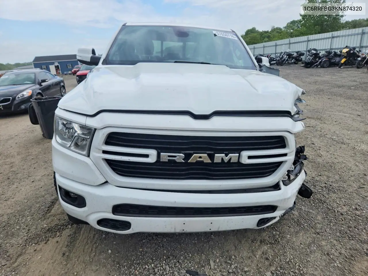 2019 Ram 1500 Big Horn VIN: 1C6RRFBG3KN874320 Lot: 57650716