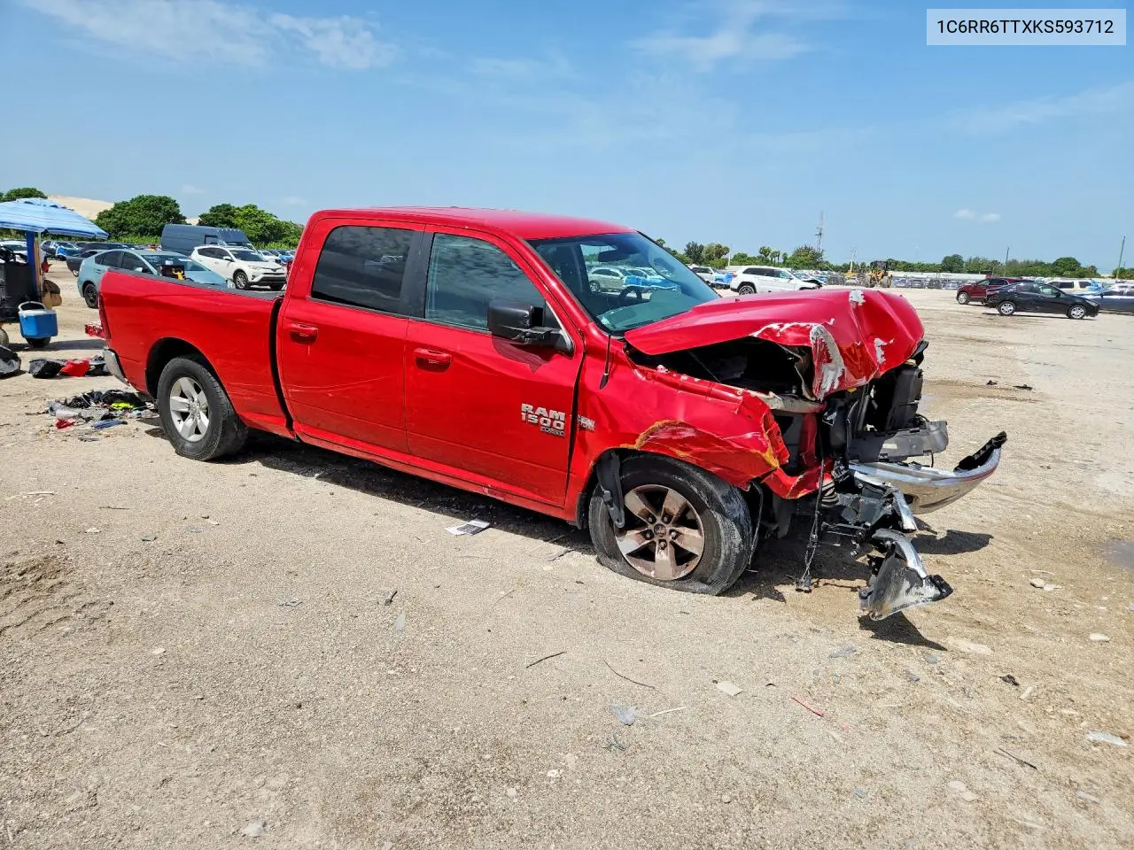 2019 Ram 1500 Classic Slt VIN: 1C6RR6TTXKS593712 Lot: 60005636