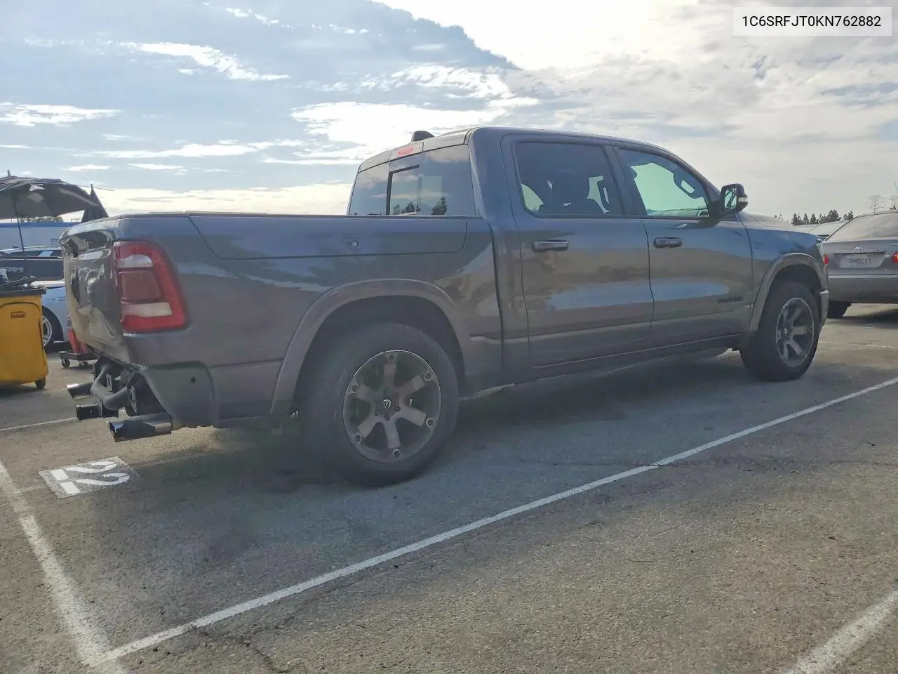 2019 Ram 1500 Laramie VIN: 1C6SRFJT0KN762882 Lot: 61413936