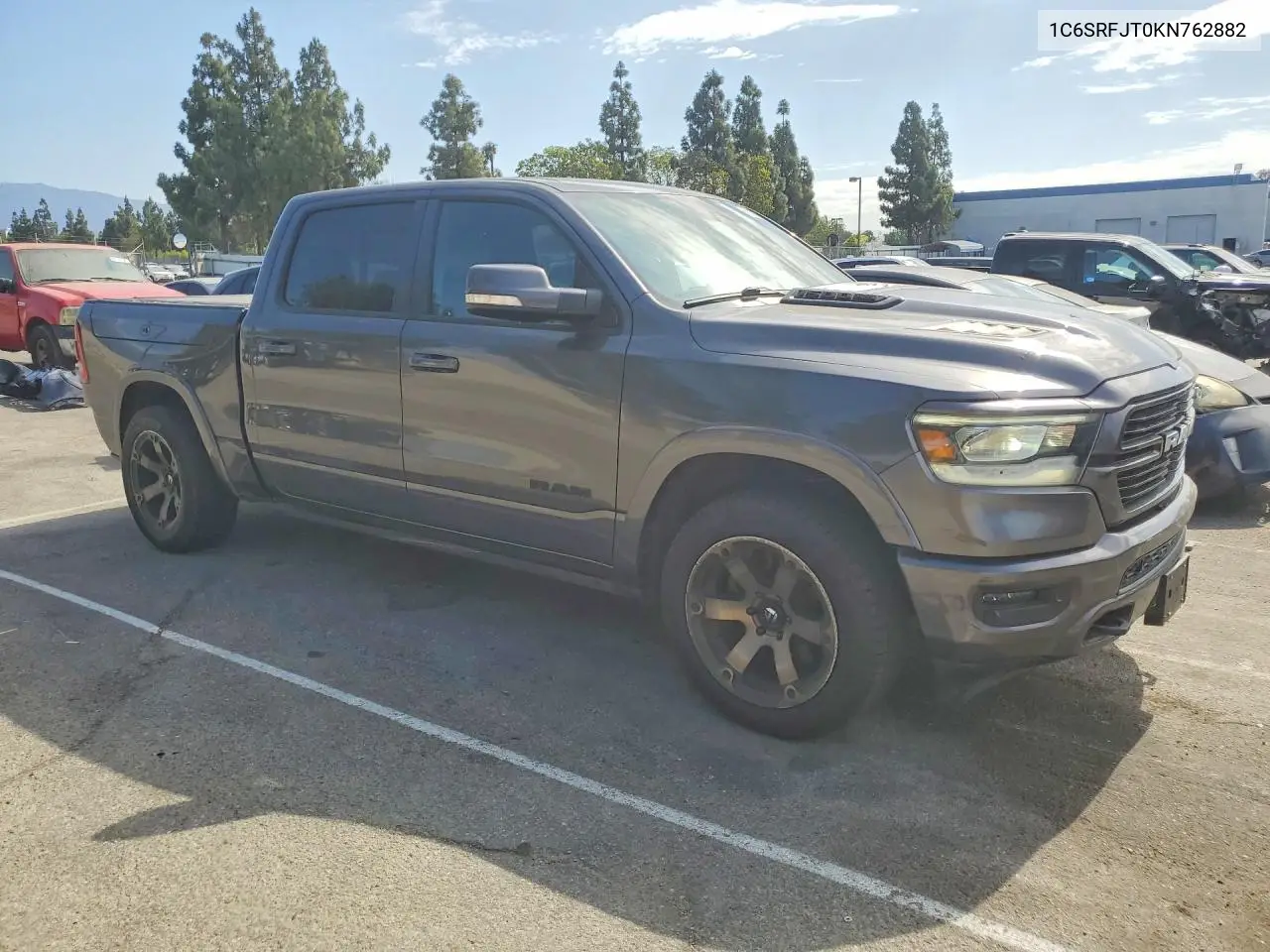 2019 Ram 1500 Laramie VIN: 1C6SRFJT0KN762882 Lot: 61413936
