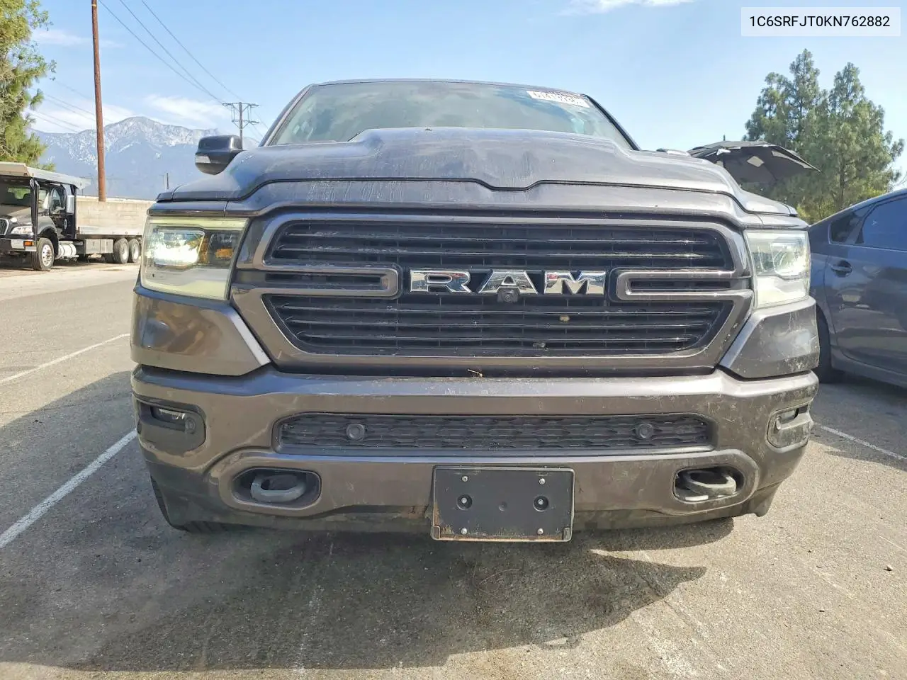 2019 Ram 1500 Laramie VIN: 1C6SRFJT0KN762882 Lot: 61413936