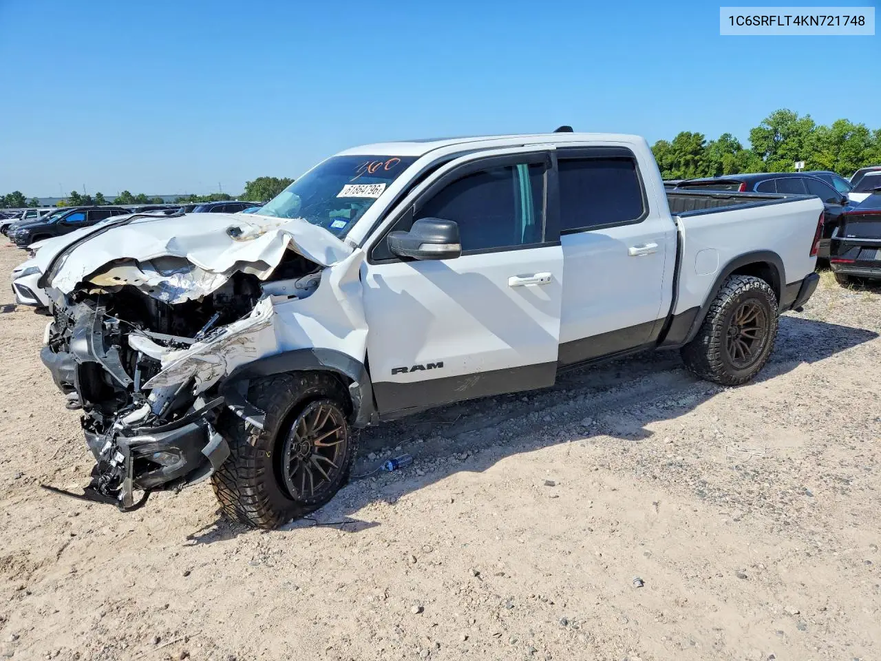2019 Ram 1500 Rebel VIN: 1C6SRFLT4KN721748 Lot: 61864796