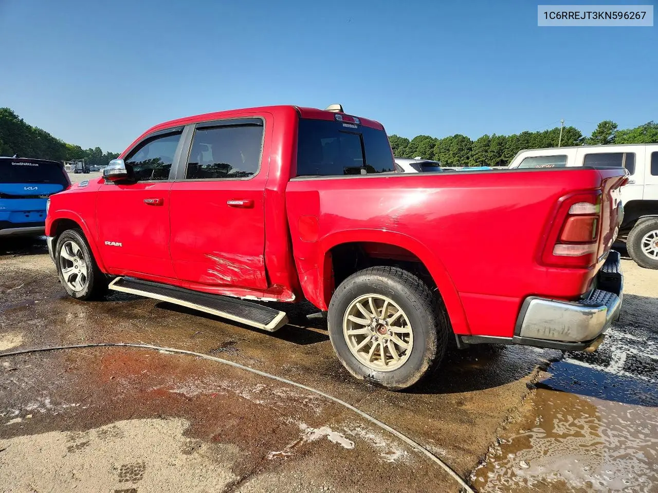 2019 Ram 1500 Laramie VIN: 1C6RREJT3KN596267 Lot: 61883216