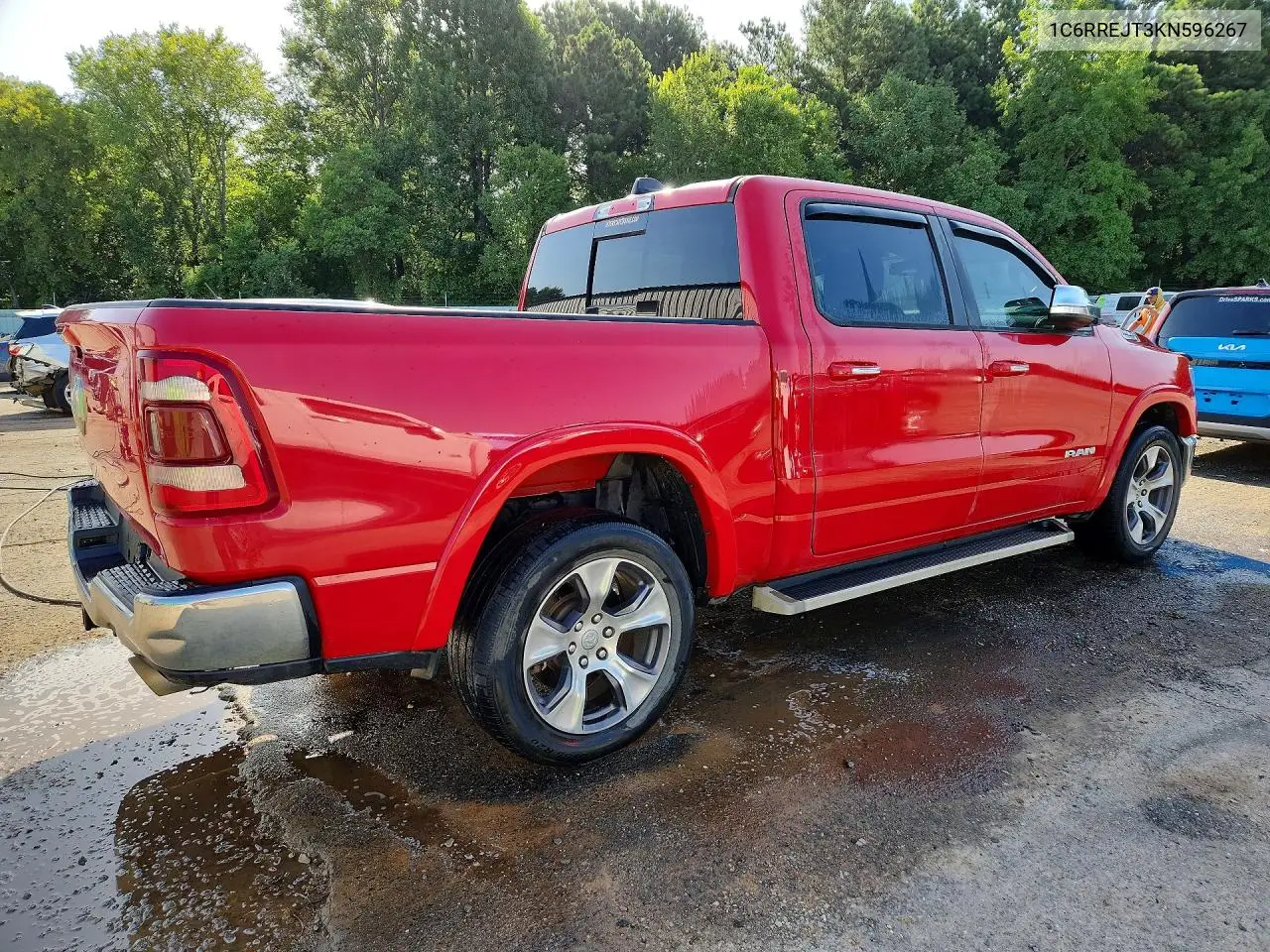 2019 Ram 1500 Laramie VIN: 1C6RREJT3KN596267 Lot: 61883216