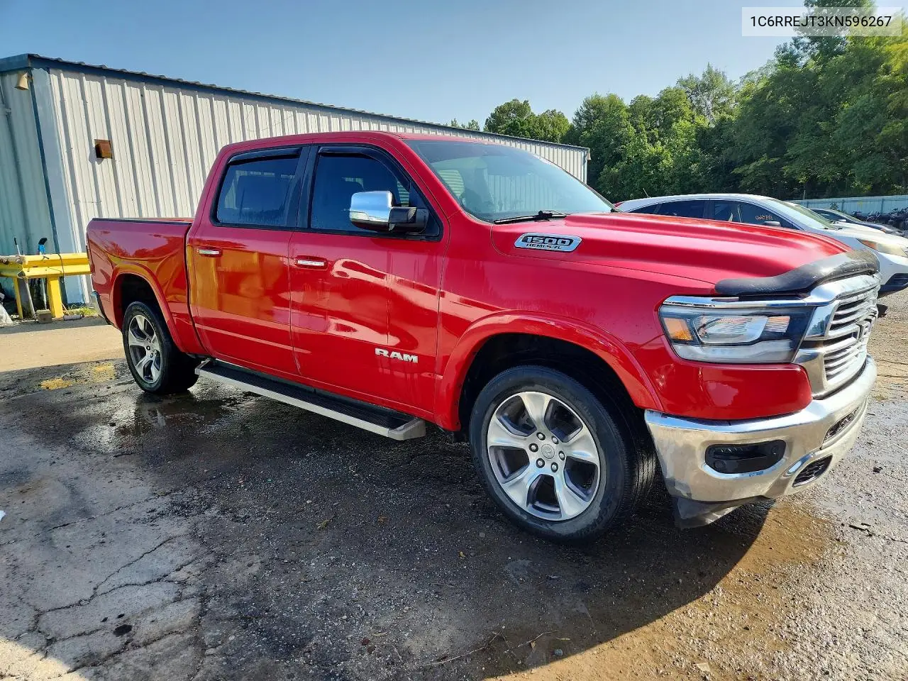 2019 Ram 1500 Laramie VIN: 1C6RREJT3KN596267 Lot: 61883216