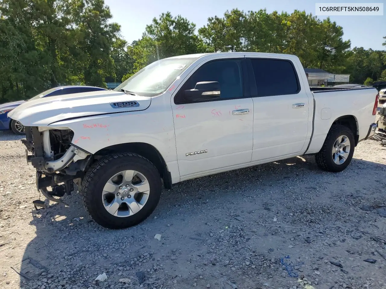 2019 Ram 1500 Big Horn/Lone Star VIN: 1C6RREFT5KN508649 Lot: 62106556