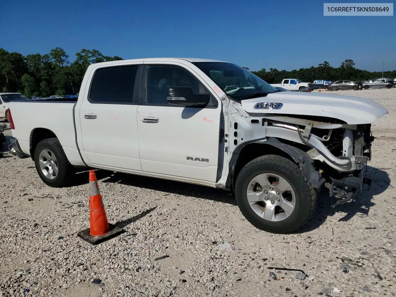2019 Ram 1500 Big Horn/Lone Star VIN: 1C6RREFT5KN508649 Lot: 62106556