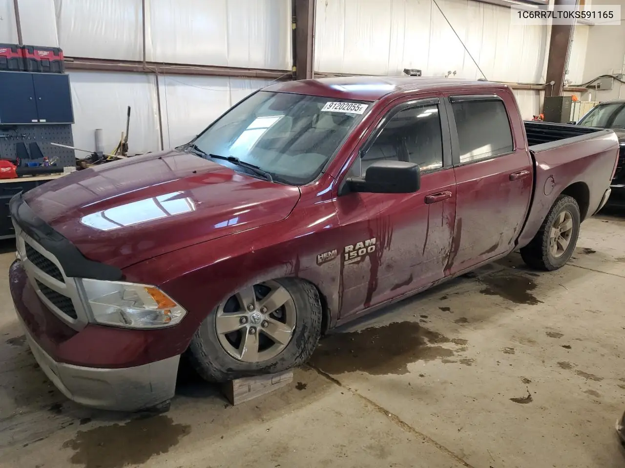 1C6RR7LT0KS591165 2019 Ram 1500 Classic Slt
