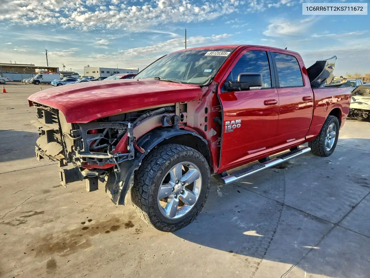 1C6RR6TT2KS711672 2019 Ram 1500 Classic Slt