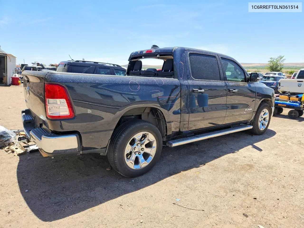 2020 Ram 1500 Big Horn VIN: 1C6RREFT0LN361514 Lot: 56359136
