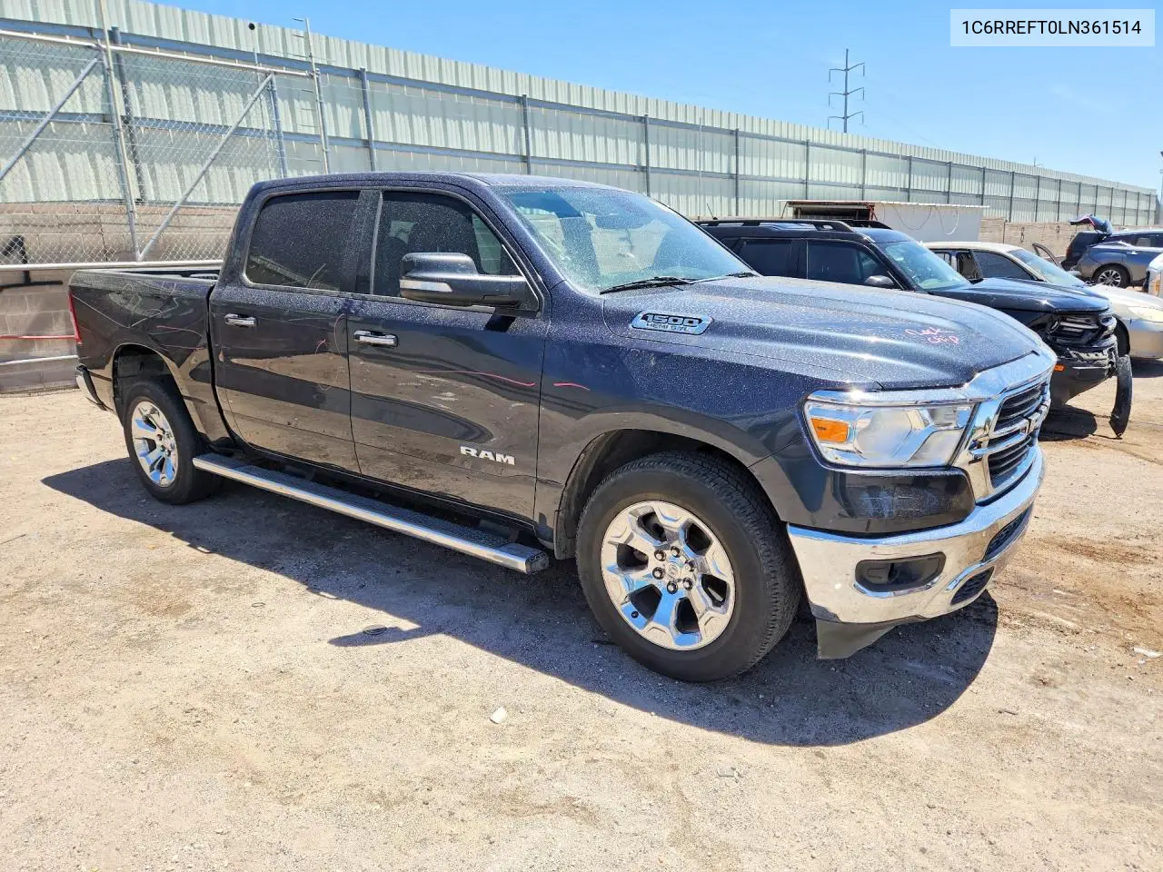 2020 Ram 1500 Big Horn VIN: 1C6RREFT0LN361514 Lot: 56359136