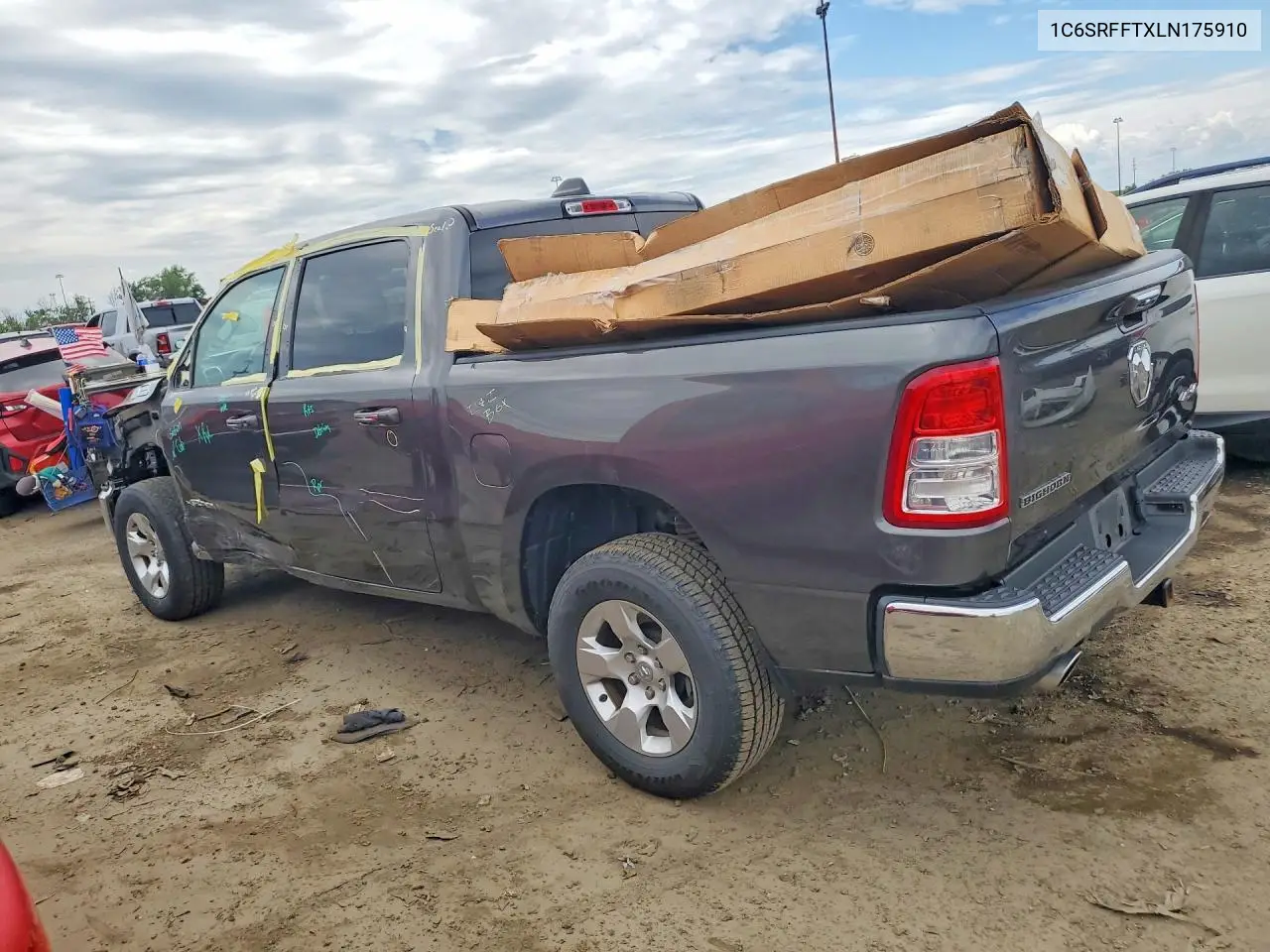2020 Ram 1500 Big Horn/Lone Star VIN: 1C6SRFFTXLN175910 Lot: 57849116