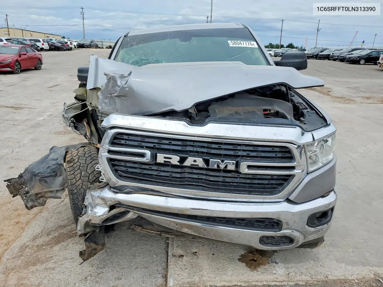 2020 Ram 1500 Big Horn/Lone Star VIN: 1C6SRFFT0LN313390 Lot: 58047776