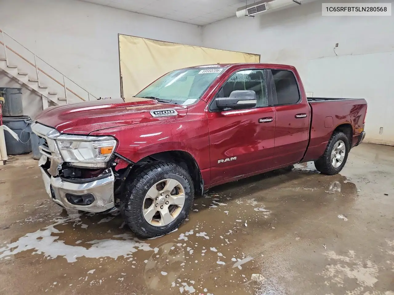 2020 Ram 1500 Big Horn/Lone Star VIN: 1C6SRFBT5LN280568 Lot: 59553706