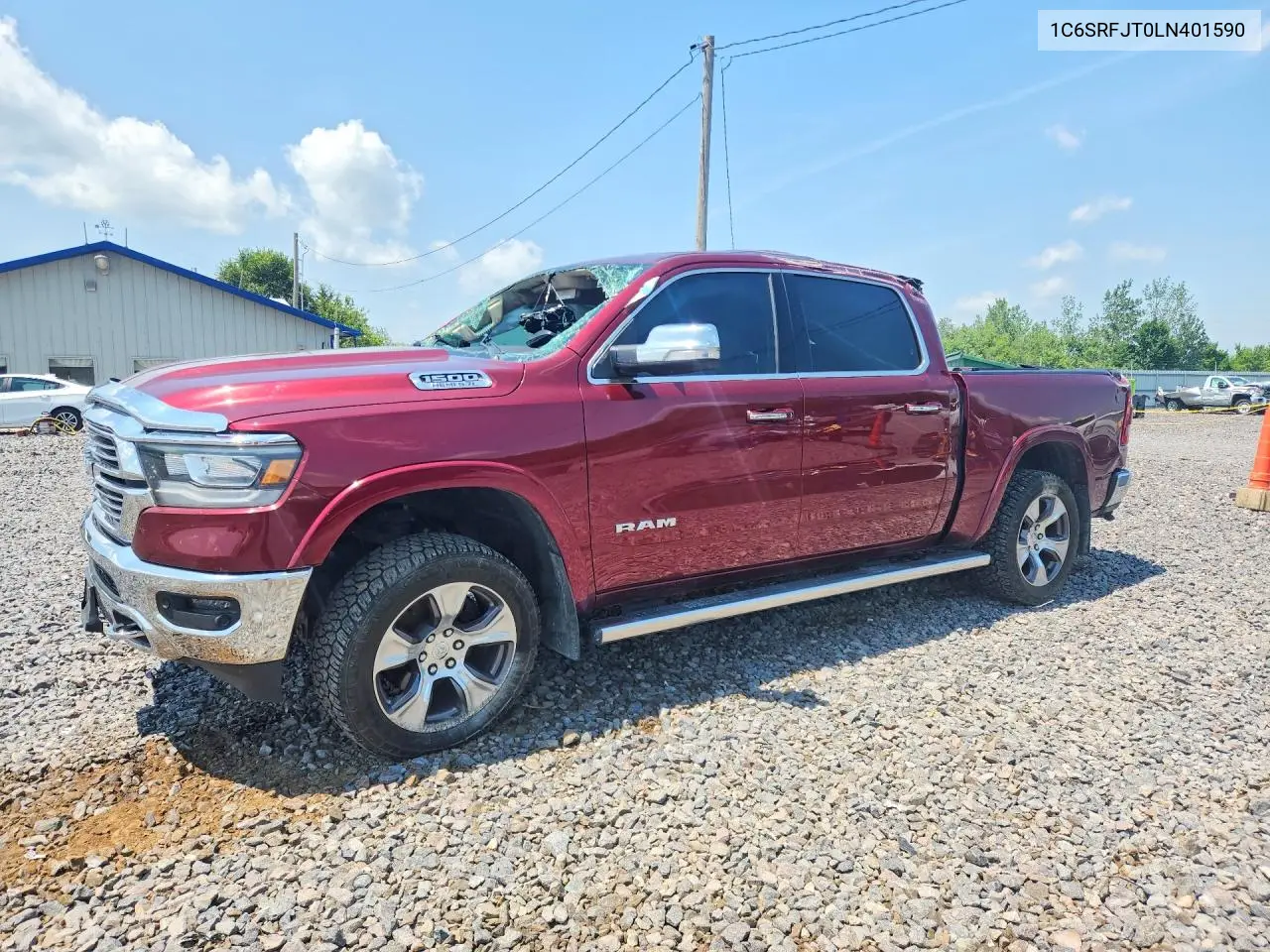 2020 Ram 1500 Laramie VIN: 1C6SRFJT0LN401590 Lot: 61959906