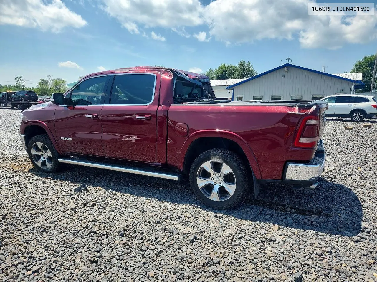 2020 Ram 1500 Laramie VIN: 1C6SRFJT0LN401590 Lot: 61959906