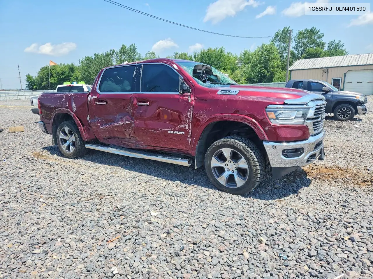 2020 Ram 1500 Laramie VIN: 1C6SRFJT0LN401590 Lot: 61959906