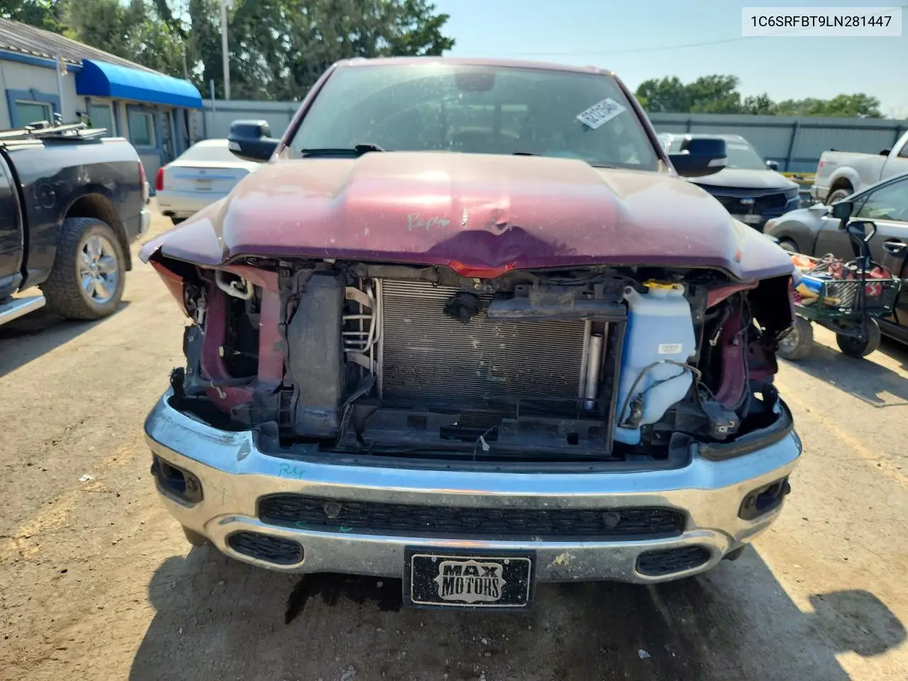 2020 Ram 1500 Big Horn/Lone Star VIN: 1C6SRFBT9LN281447 Lot: 62121546