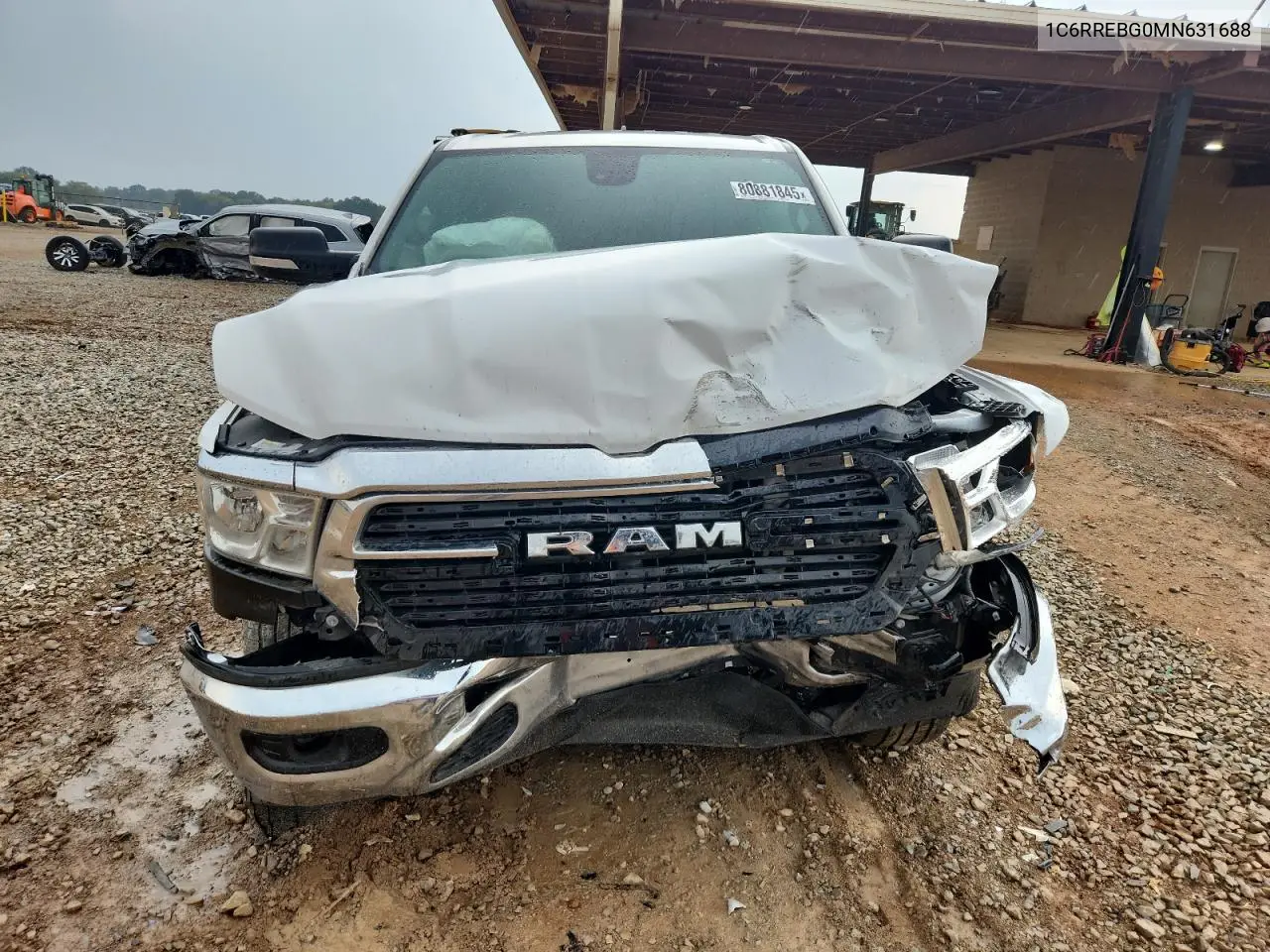 1C6RREBG0MN631688 2021 Ram 1500 Big Horn/Lone Star