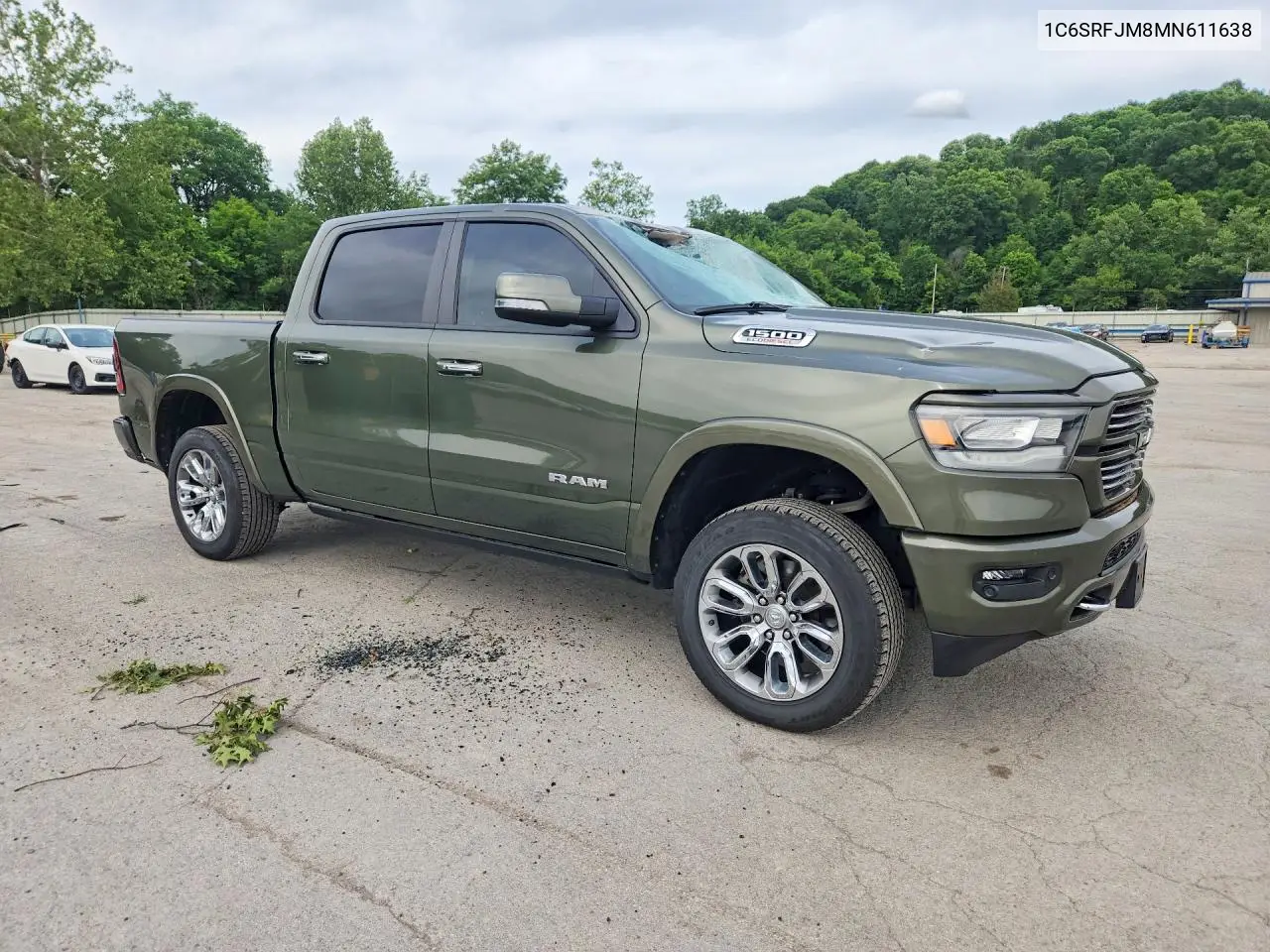 2021 Ram 1500 Laramie VIN: 1C6SRFJM8MN611638 Lot: 57753236