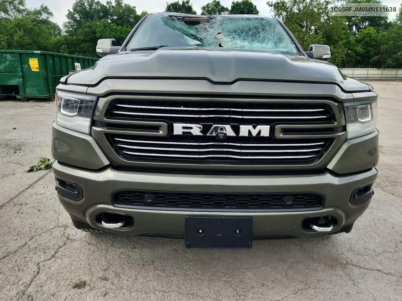 2021 Ram 1500 Laramie VIN: 1C6SRFJM8MN611638 Lot: 57753236