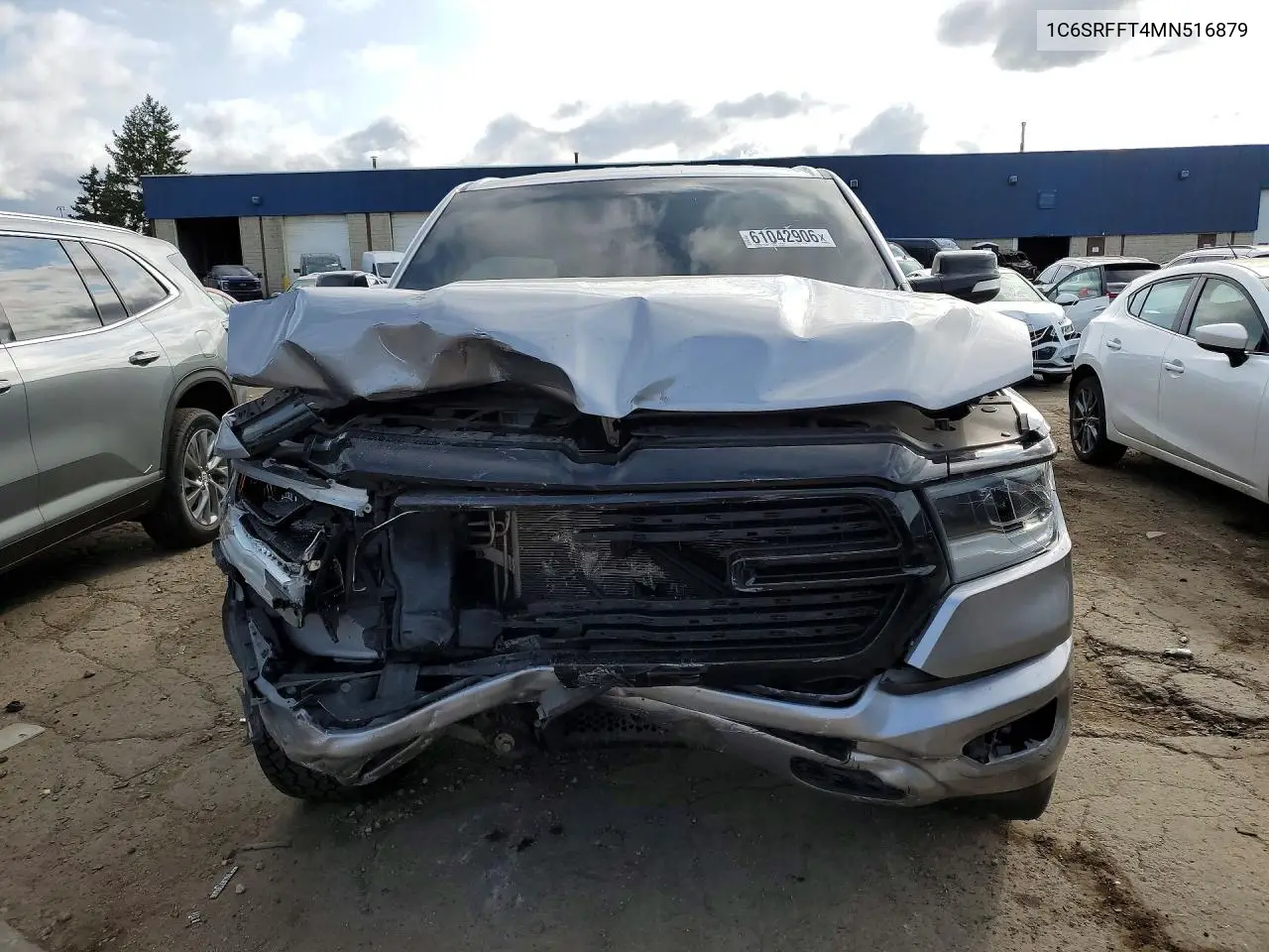 2021 Ram 1500 Big Horn/Lone Star VIN: 1C6SRFFT4MN516879 Lot: 61042906