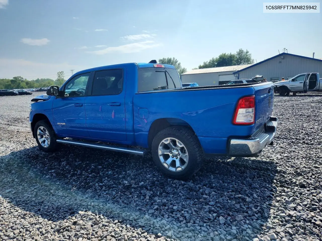 2021 Ram 1500 Big Horn/Lone Star VIN: 1C6SRFFT7MN825942 Lot: 61586056