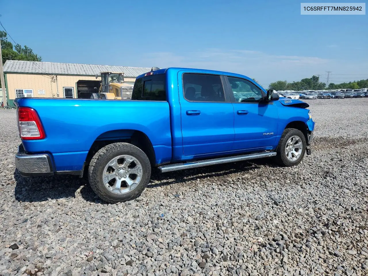 2021 Ram 1500 Big Horn/Lone Star VIN: 1C6SRFFT7MN825942 Lot: 61586056