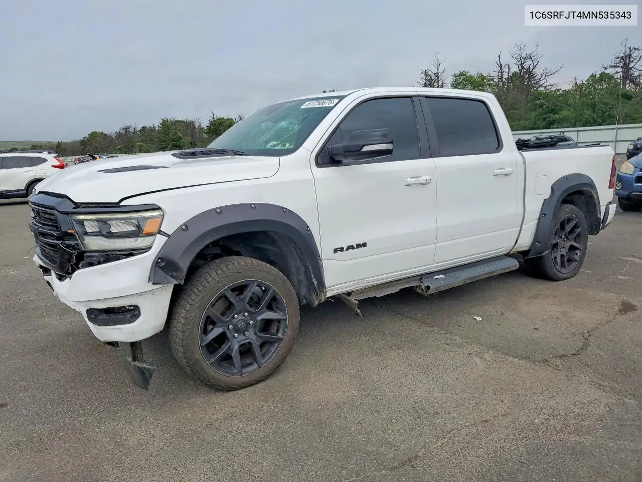 2021 Ram 1500 Laramie VIN: 1C6SRFJT4MN535343 Lot: 61750676