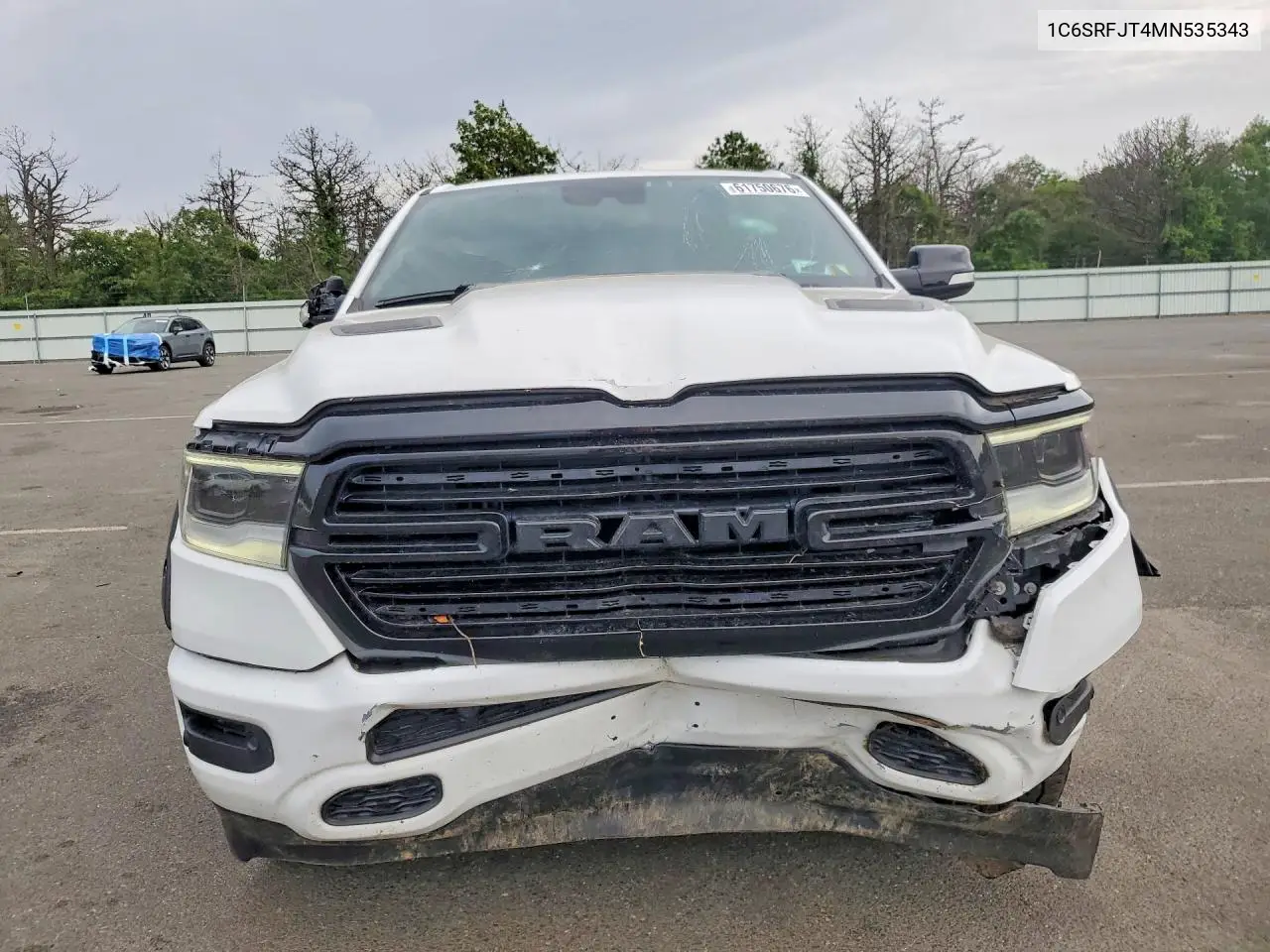 2021 Ram 1500 Laramie VIN: 1C6SRFJT4MN535343 Lot: 61750676