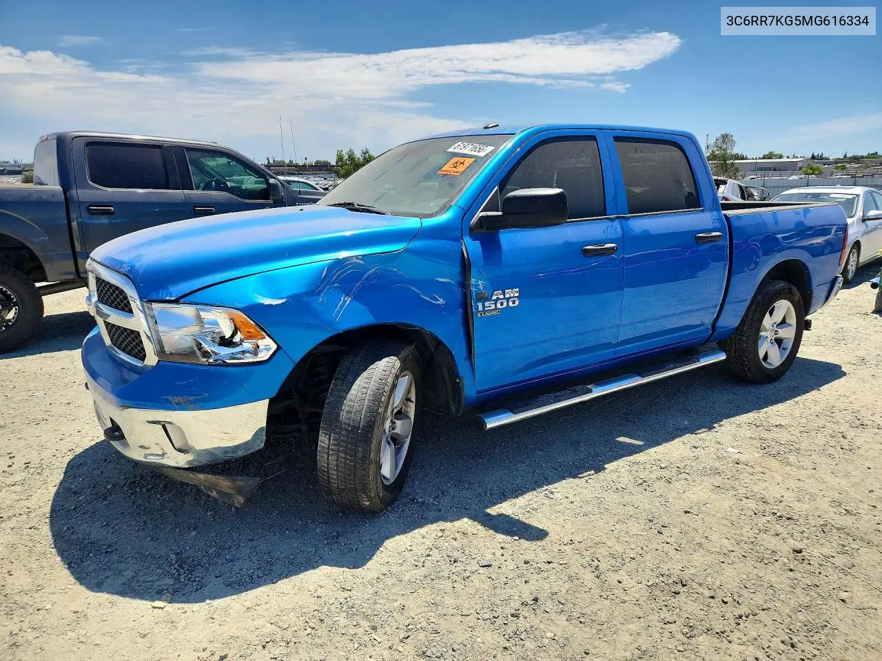 2021 Ram 1500 Classic Tradesman VIN: 3C6RR7KG5MG616334 Lot: 61971656